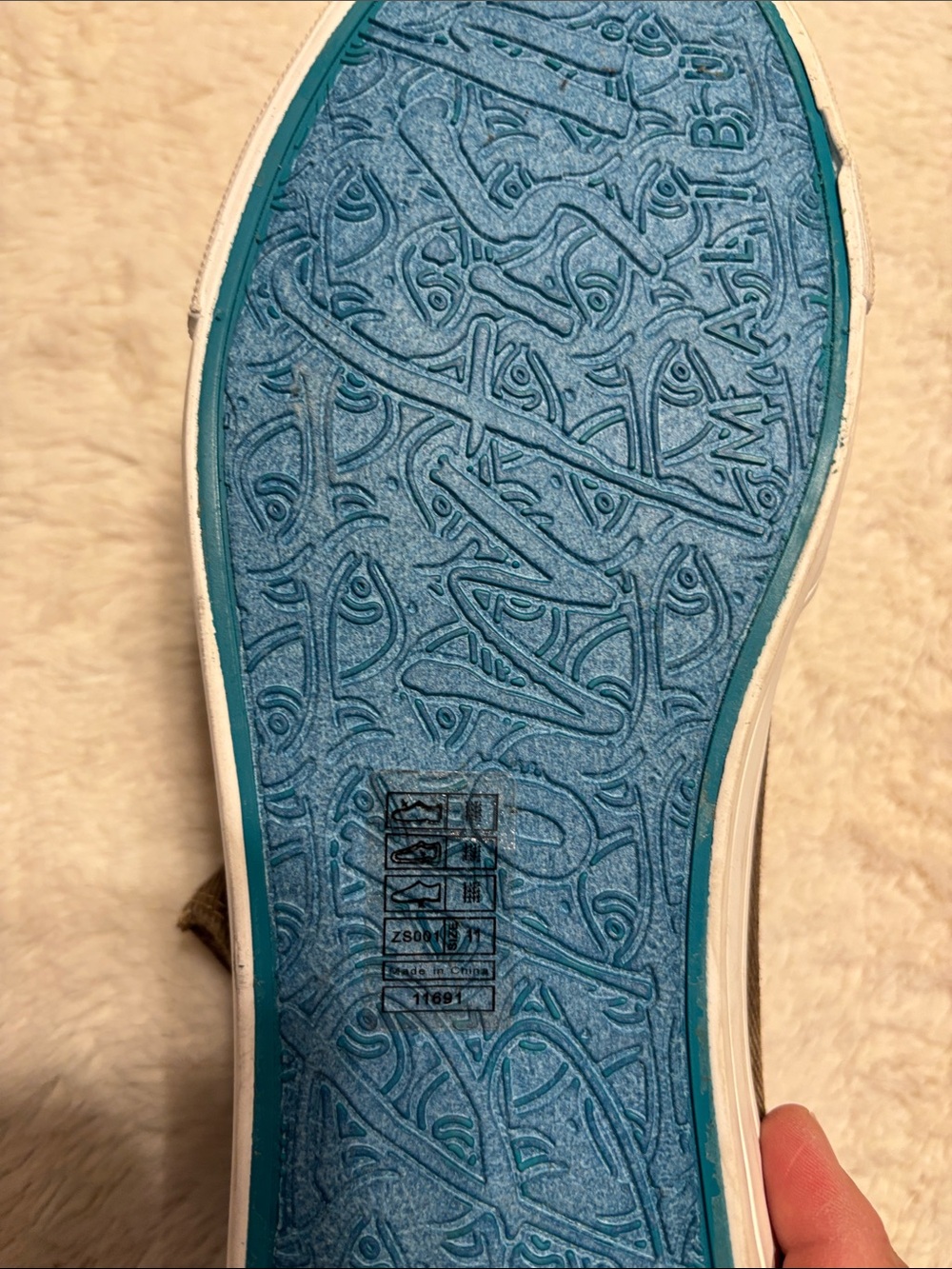 Blowfish Brown Slip-On Canvas High-Top Sneakers with White Sole Sz 11 - Picture 10 of 10